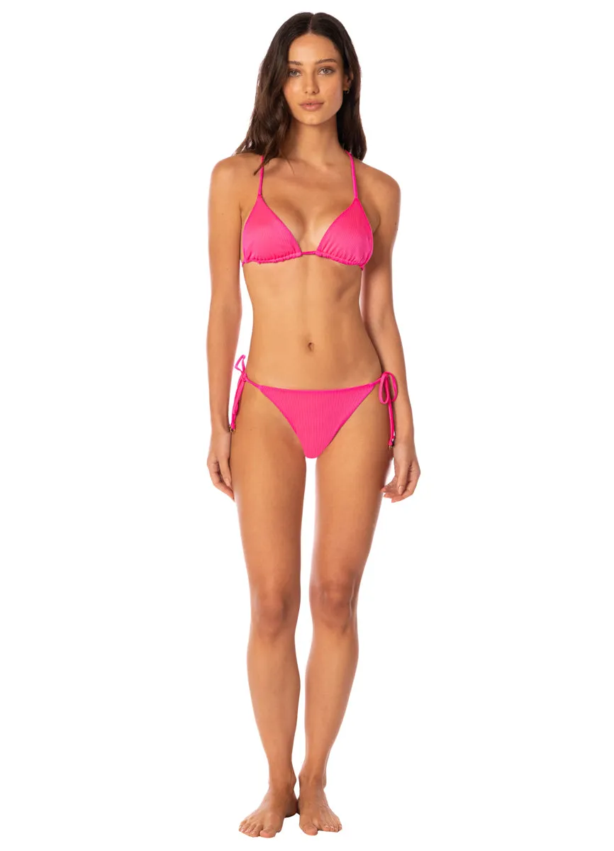 Maaji Hot Fuchsia Shining Low Rise Tie Side Bikini Bottom sold by Maaji product image thumbnail 5