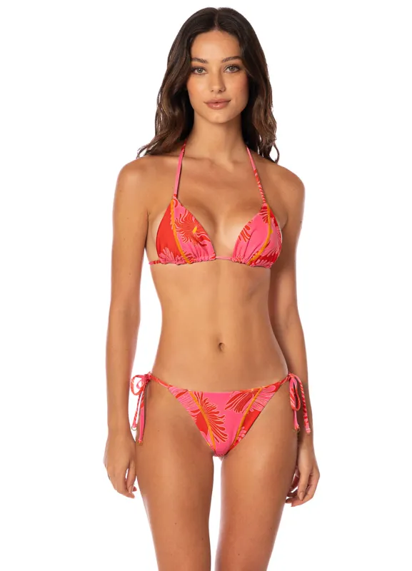 Maaji Water Blossom Balmy Sliding Triangle Bikini Top sold by Maaji
