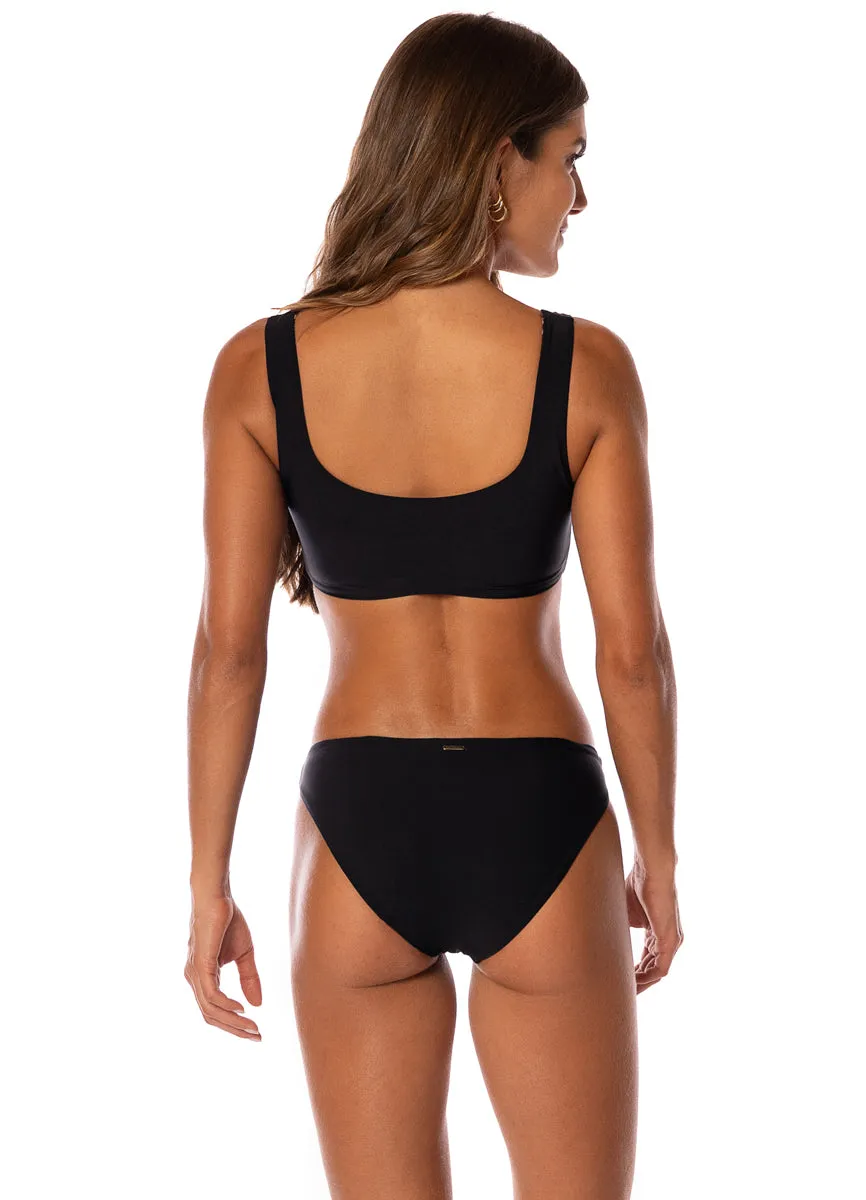 Maaji Midnight Black Dazzle Lace Up Bralette Bikini Top sold by Maaji product image thumbnail 5