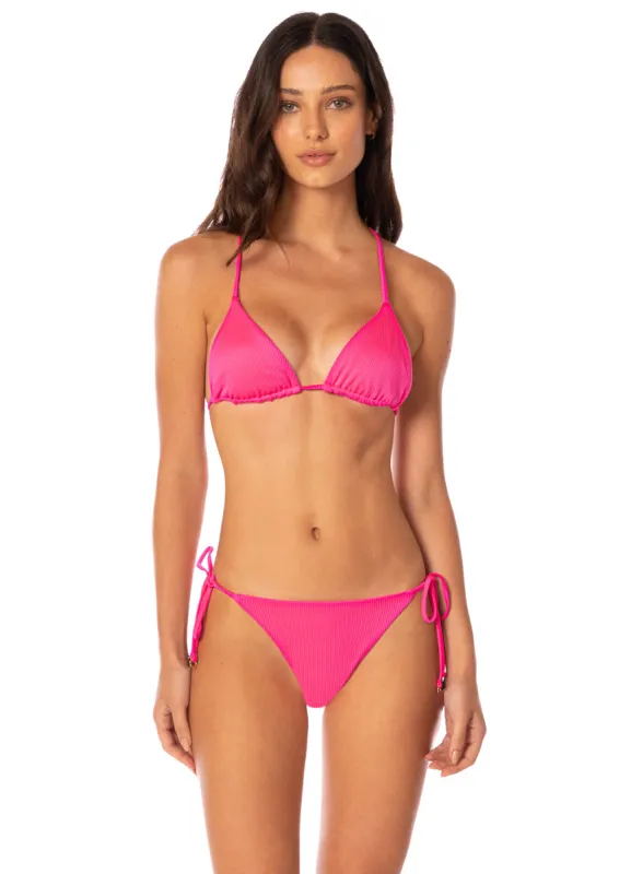 Maaji Hot Fuchsia Balmy Sliding Triangle Bikini Top sold by Maaji