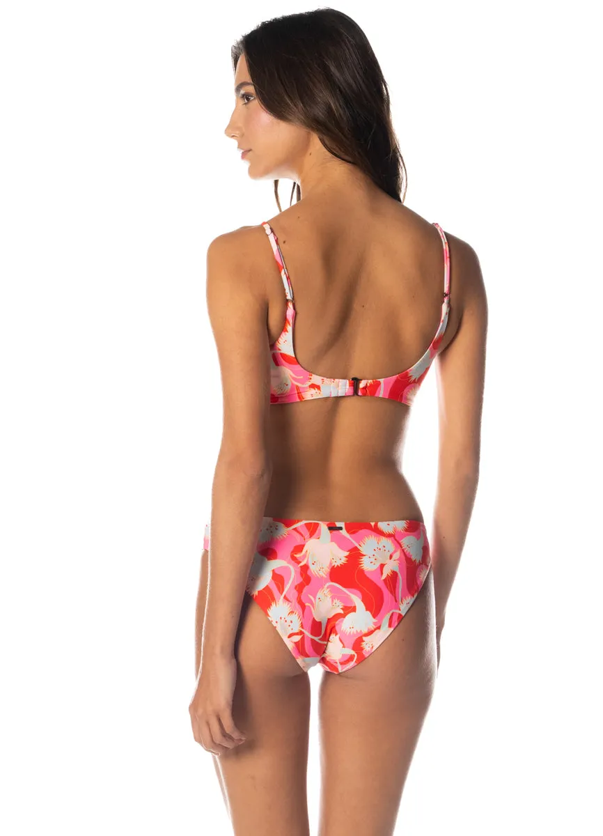Maaji Floral Rush Flirt Low Rise Thin Side Bikini Bottom sold by Maaji