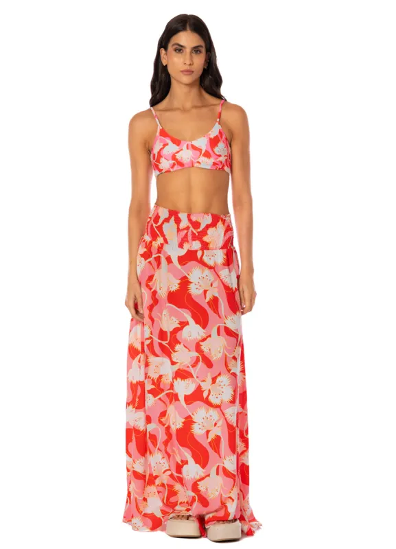 Maaji Floral Rush Aubrey Long Skirt sold by Maaji