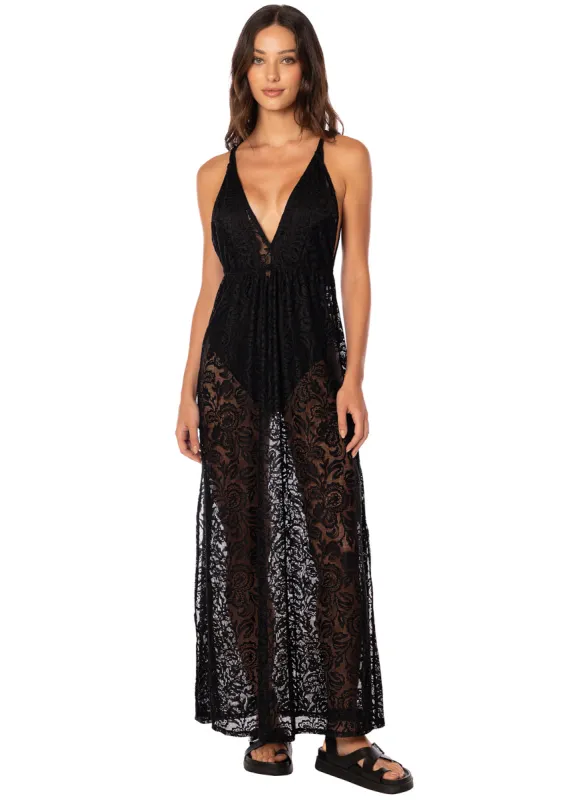 Maaji Lace Twilight Pesto Long Dress sold by Maaji