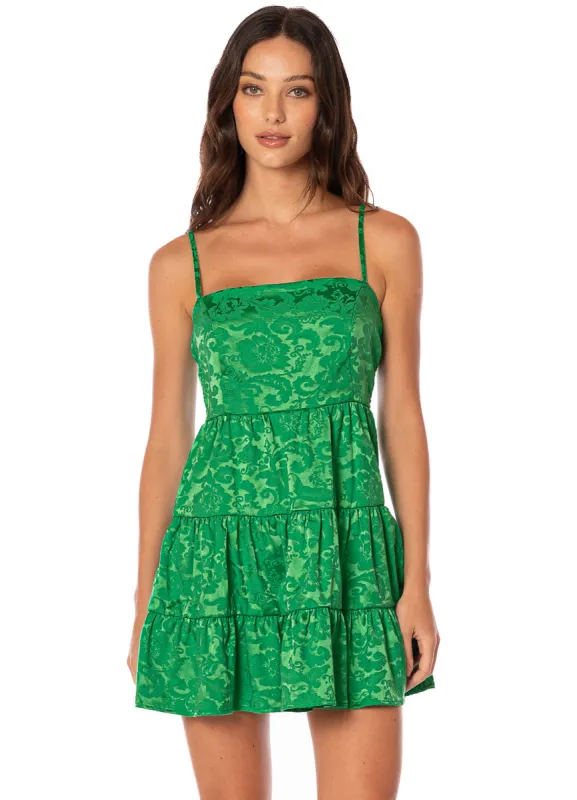 Maaji Emerald Brocade Emily Short Dress sold by Maaji