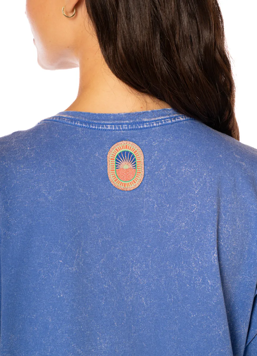 Maaji Cobalt Blue Azalea T-Shirt sold by Maaji product image thumbnail 4