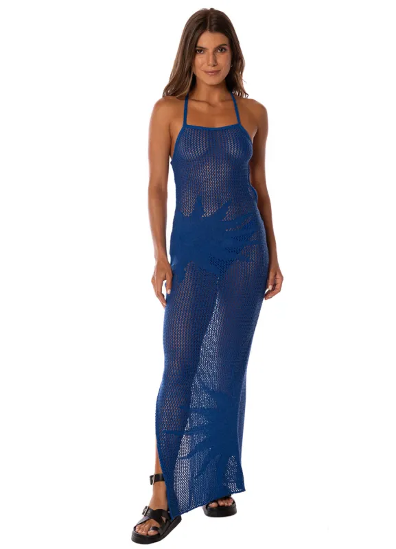 Maaji Cobalt Blue Rosabella Long Dress made by Maaji