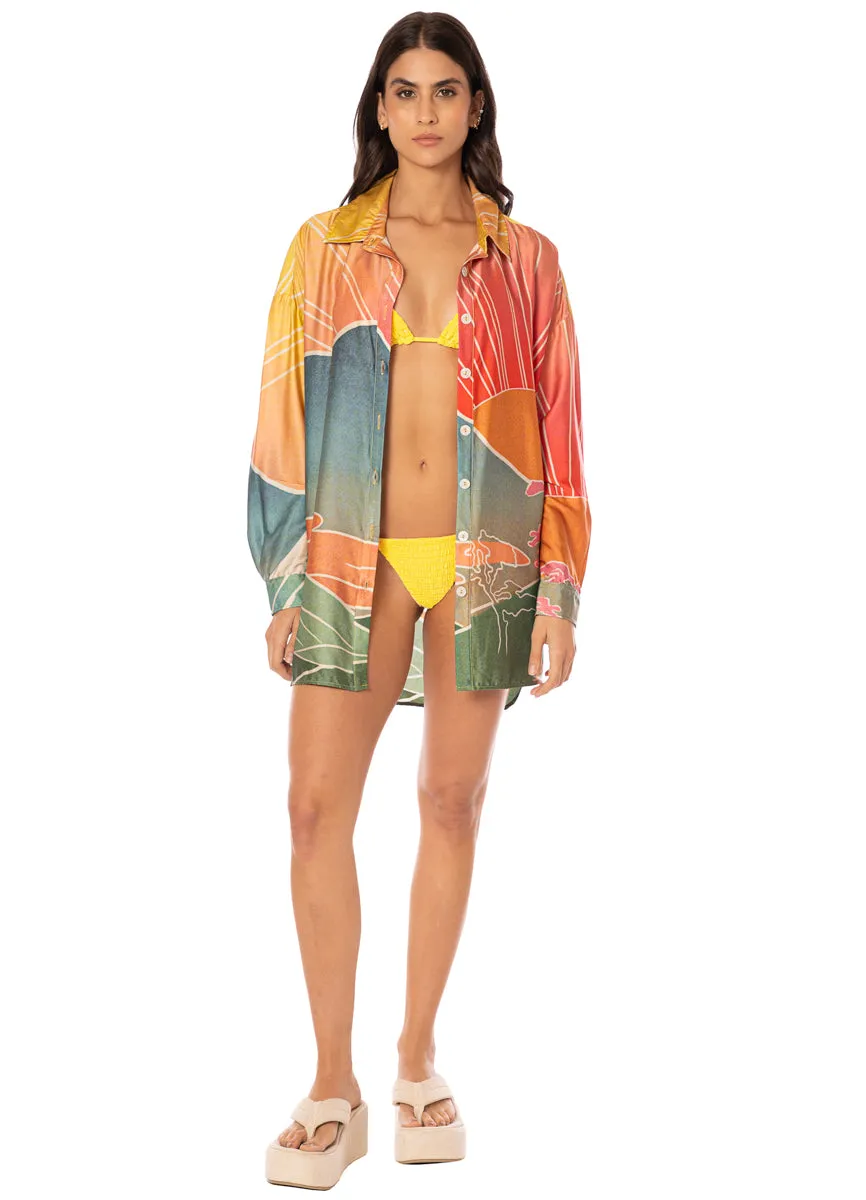 Maaji Sakura Scenery Dreambound V Long Shirt sold by Maaji product image thumbnail 4