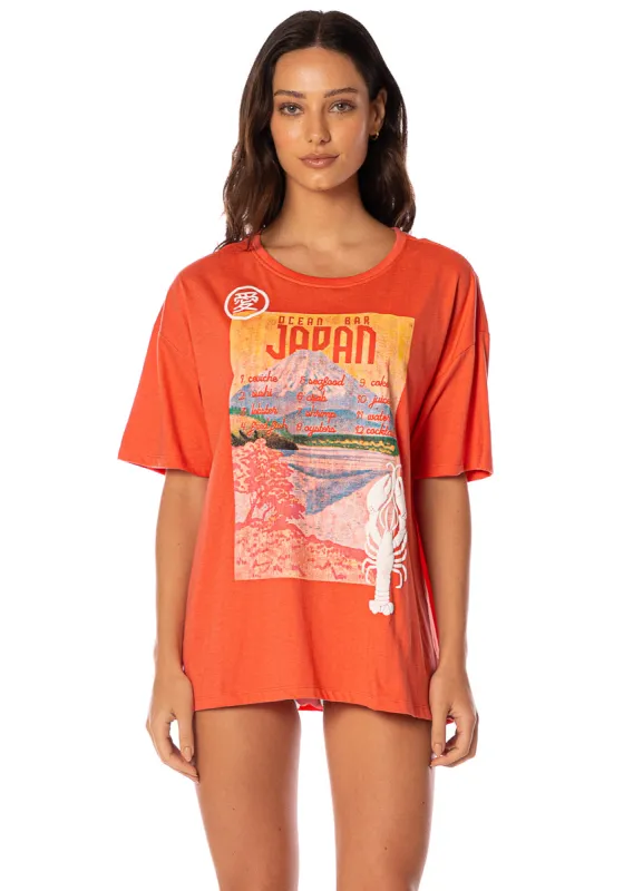 Maaji Coral Ripple Azalea T-Shirt sold by Maaji