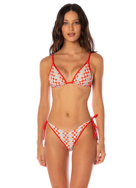Maaji Geomatrix Ginger Sliding Triangle Bikini Top sold by Maaji