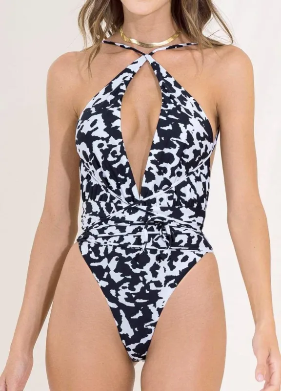 Maaji Spot Butterfly Safari Plunge One Piece sold by Maaji