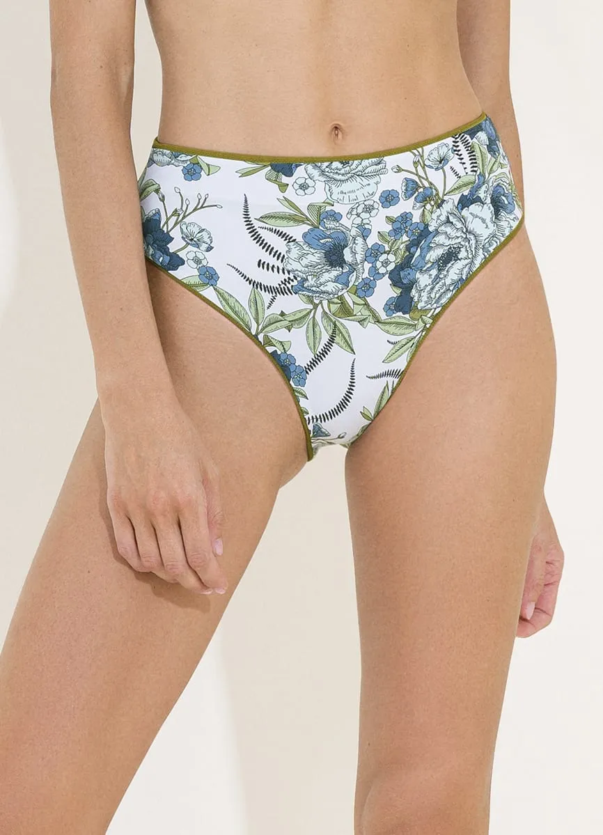 Maaji Olive Green Suzy Q High Rise/High Leg Bikini Bottom sold by Maaji product image thumbnail 2