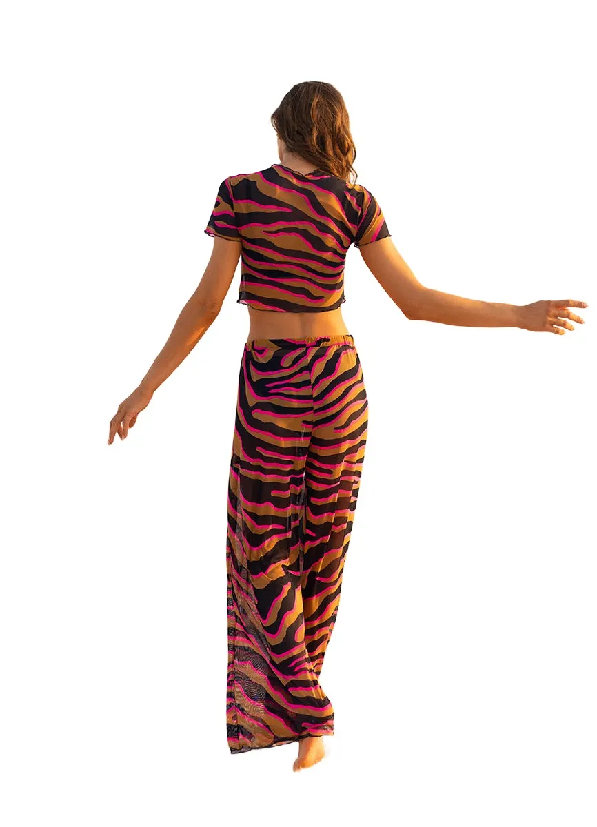 Maaji Caramel Zebra Marissa Crop Top sold by Maaji product image thumbnail 2