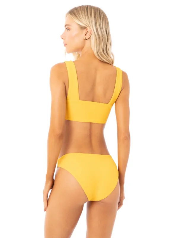 Maaji Amber Yellow Sublimity Classic Bikini Bottom sold by Maaji