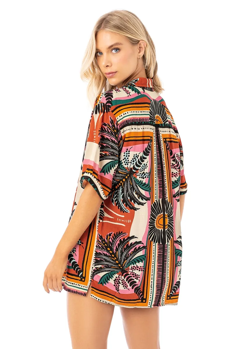 Maaji Eclectic Palms Saona Long Shirt sold by Maaji product image thumbnail 2