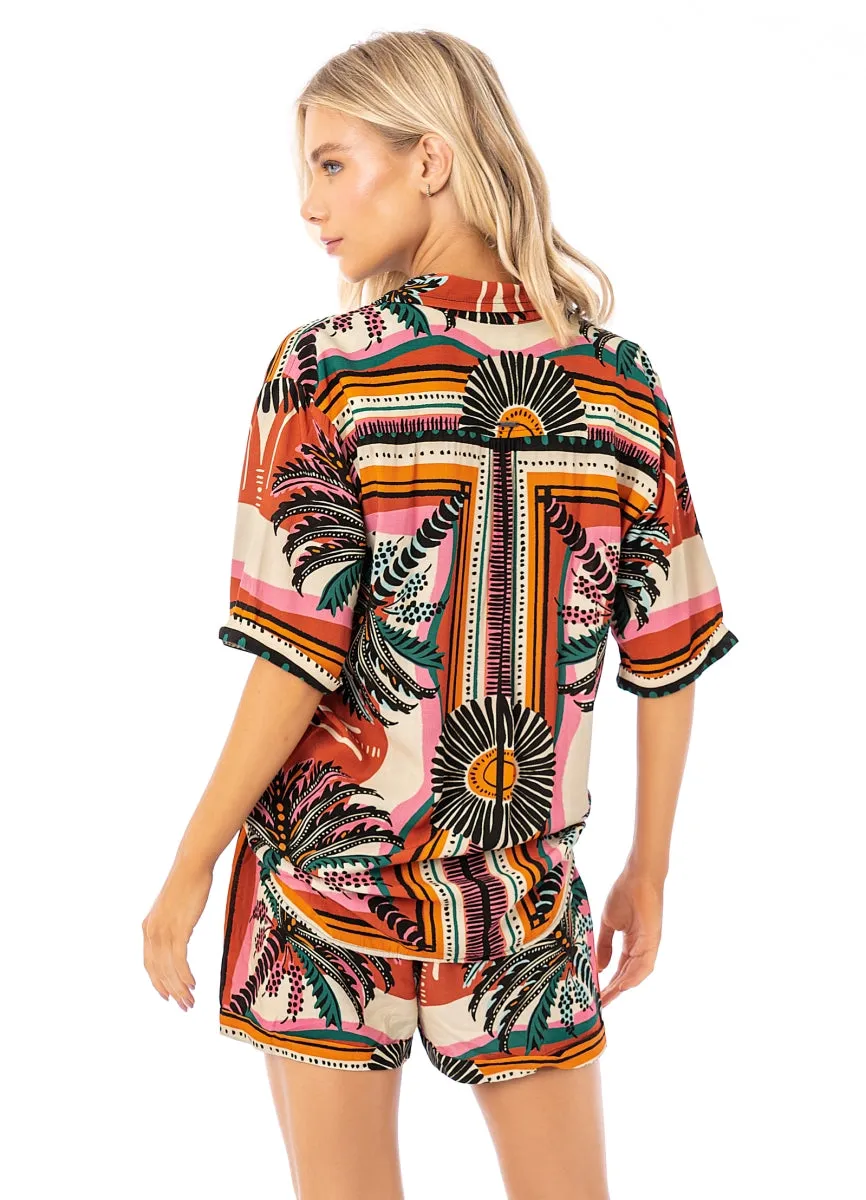 Maaji Eclectic Palms Saona Long Shirt sold by Maaji product image thumbnail 4