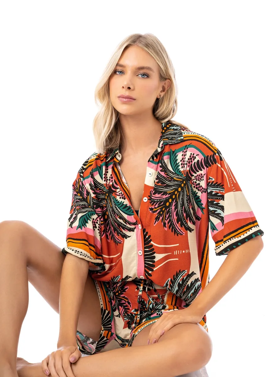 Maaji Eclectic Palms Saona Long Shirt sold by Maaji product image thumbnail 5