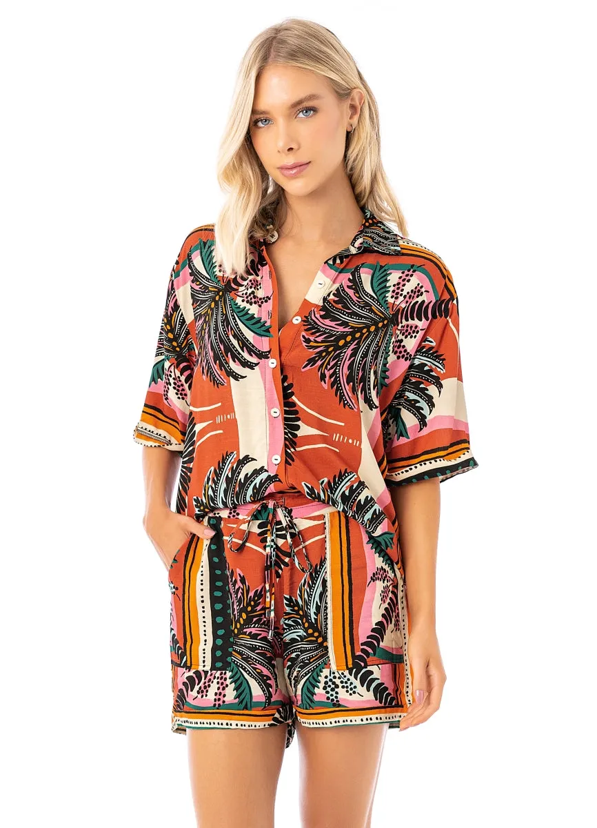 Maaji Eclectic Palms Saona Long Shirt sold by Maaji product image thumbnail 3