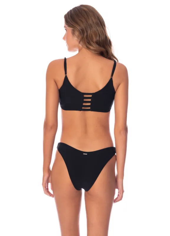 Maaji Jade Black Splendour Regular Rise Thin Side Bikini Bottom sold by Maaji