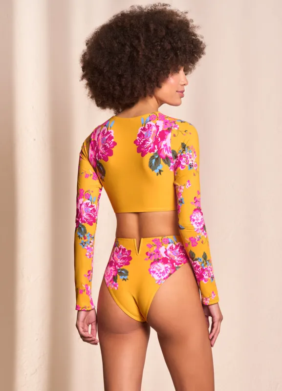 Maaji Bouquet Vitto High Rise/High Leg Bikini Bottom sold by Maaji