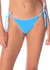 Maaji Stone Blue Sunning Low Rise Tie Side Bikini Bottom sold by Maaji