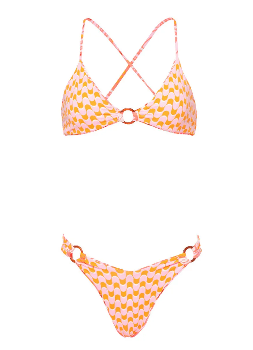 Maaji Peach Flowers Valering Regular Rise Double V Bikini Bottom sold by Maaji product image thumbnail 5
