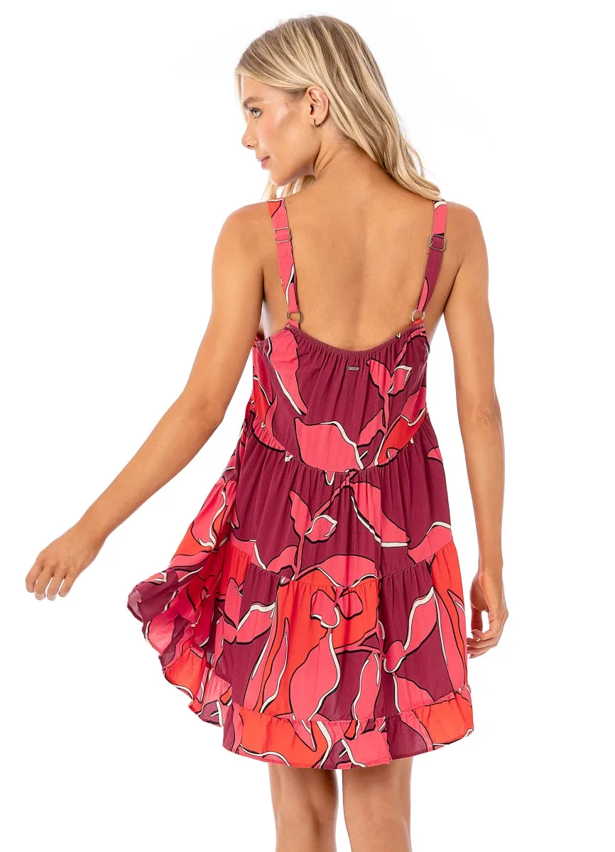 Maaji Red Foliage Demi Short Dress sold by Maaji product image thumbnail 4