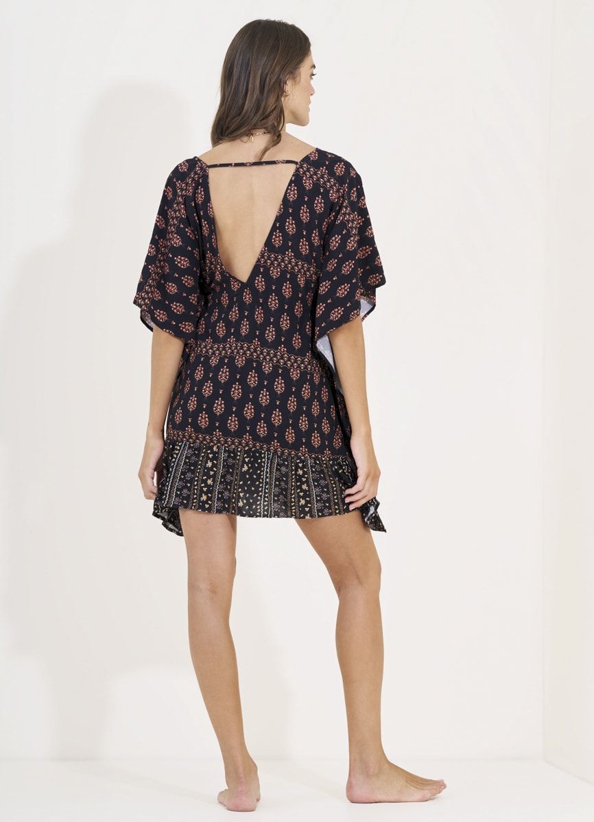 Maaji Black Bagh Bluebell Kaftan sold by Maaji product image thumbnail 4