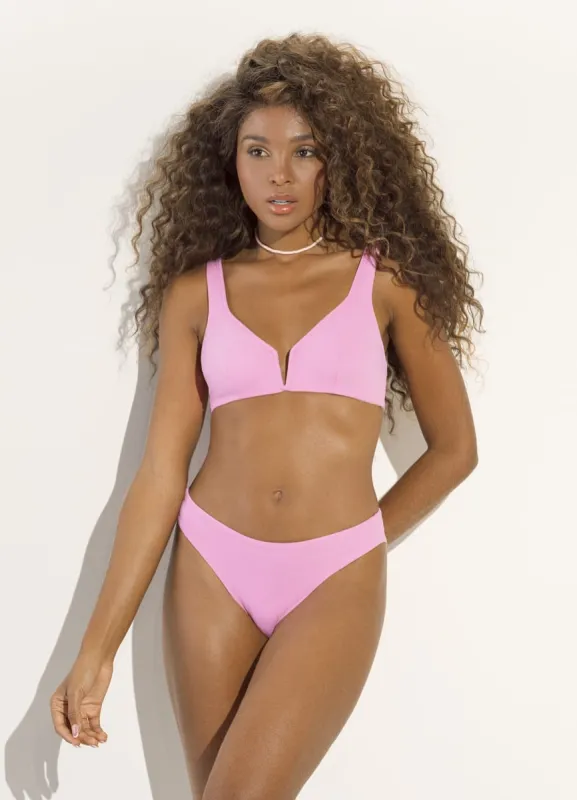 Maaji Blush Pink Victory V Wire Bralette Bikini Top sold by Maaji
