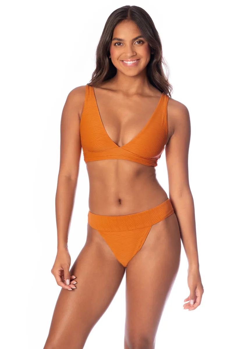 Maaji Wavy Chestnut Sublimiest Regular Rise Classic Bikini Bottom sold by Maaji product image thumbnail 2