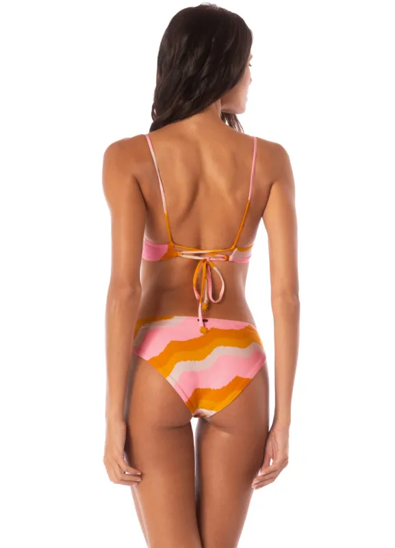 Maaji Paradiso Waves Sublimiring Regular Rise Classic Bikini Bottom sold by Maaji