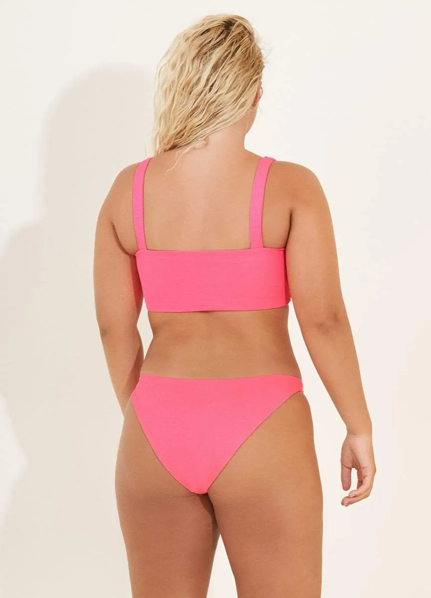 Maaji Fuchsia Dianthus Flirt Thin Side Bikini Bottom sold by Maaji product image thumbnail 4