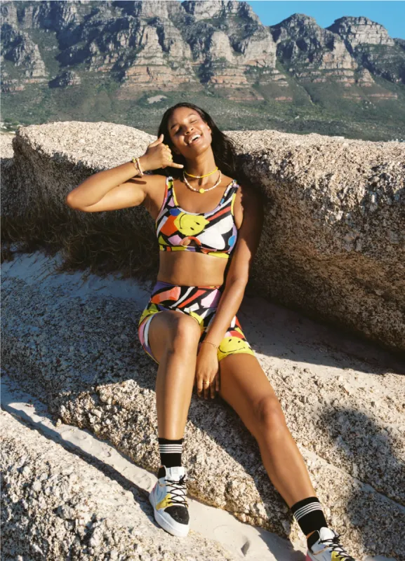 Maaji Smiledelic Whiz Medium Impact Sports Bra sold by Maaji