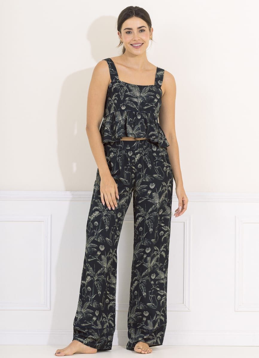Maaji Midnight Jungle Owl Sleep Pant Set sold by Maaji