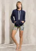 Maaji Indigo Dashing Long Sleeve Hoodie sold by Maaji