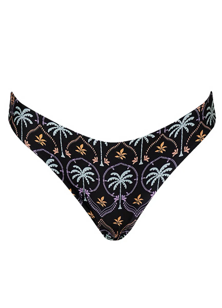 Maaji Midnight Palm Splendors Regular Rise Thin Side Bikini Bottom sold by Maaji product image thumbnail 5