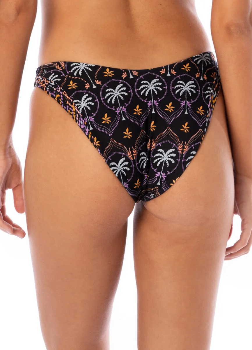 Maaji Midnight Palm Splendors Regular Rise Thin Side Bikini Bottom sold by Maaji product image thumbnail 4