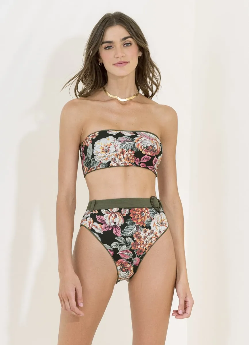 Maaji Pine Green Whitney High Rise/High Leg Bikini Bottom sold by Maaji product image thumbnail 4