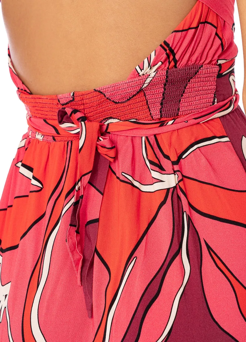 Maaji Red Foliage Dreamy Long Dress sold by Maaji product image thumbnail 4