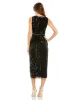 Striped Floral Embellished Sleeveless Midi Dress | Sample | Sz. 4 sold by Mac Duggal