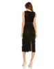 Nude Floral Applique Sleeveless Midi Dress sold by Mac Duggal