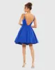 Black Low Back A-Line Party Dress sold by Mac Duggal