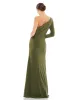 One Sleeve Beaded Cuff Side Twist Gown sold by Mac Duggal