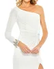 One Sleeve Beaded Cuff Side Twist Gown sold by Mac Duggal