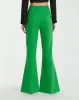 Green Classic Crepe Flared Leg Trouser Pant - FINAL SALE sold by Mac Duggal