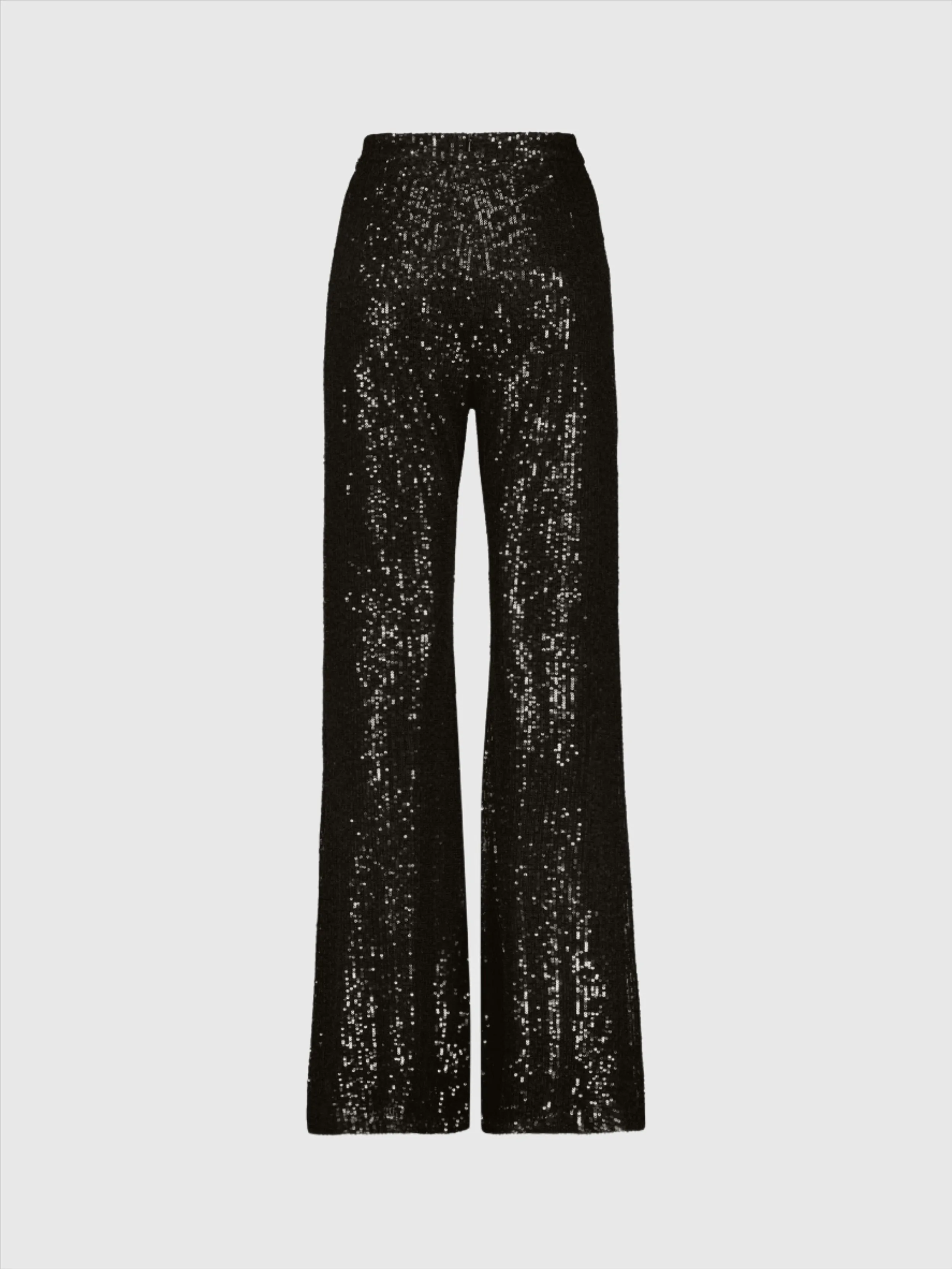 Black Sequin Flare Evening Pants - FINAL SALE sold by Mac Duggal
