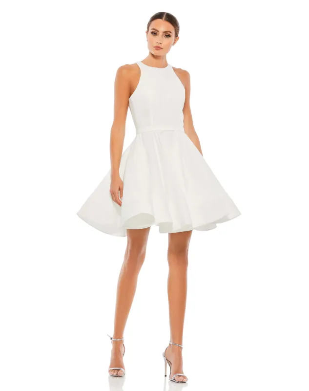 High Neck Sleeveless Skater Dress sold by Mac Duggal