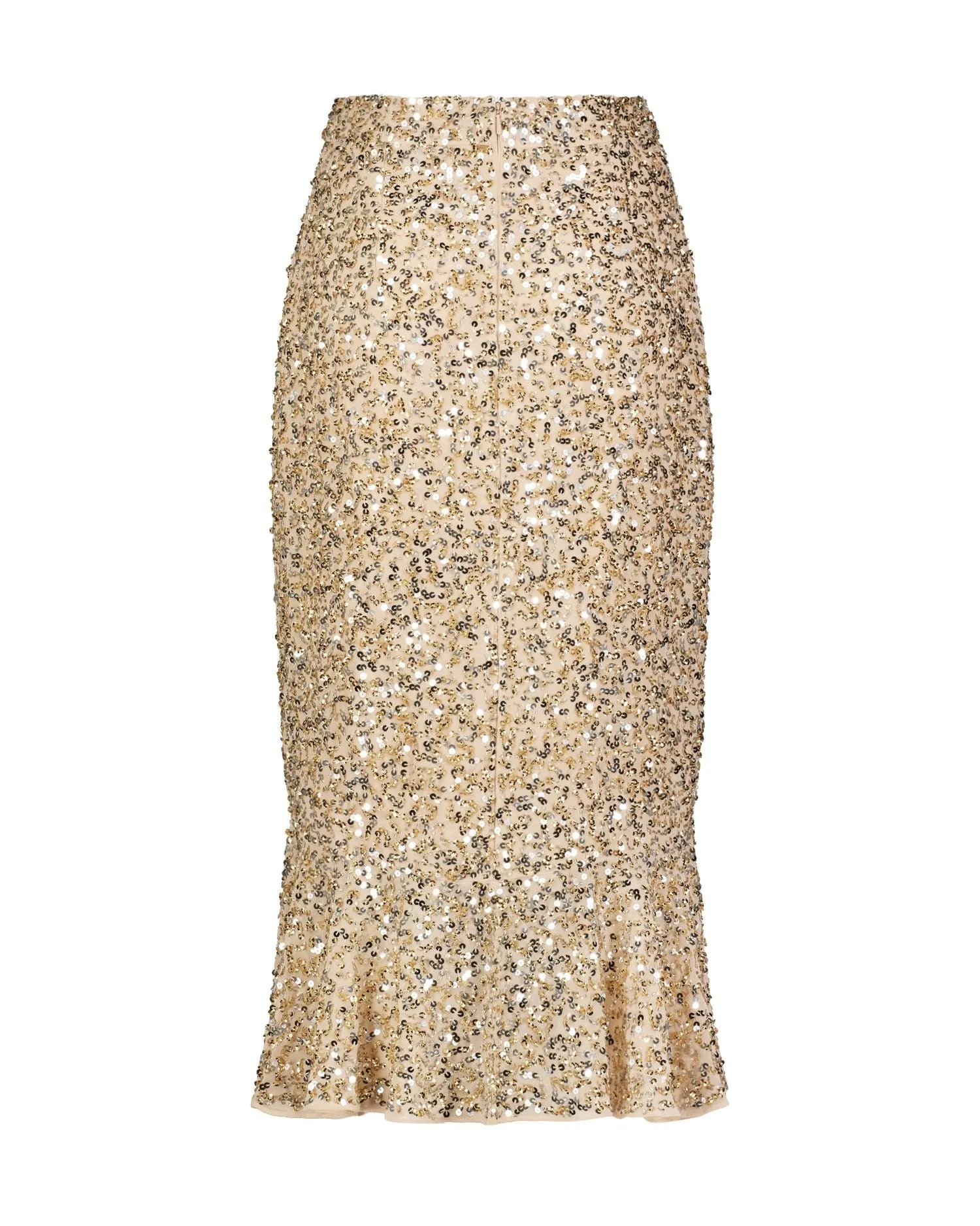 Gold Sequin Midi Mermaid Skirt sold by Mac Duggal product image thumbnail 3