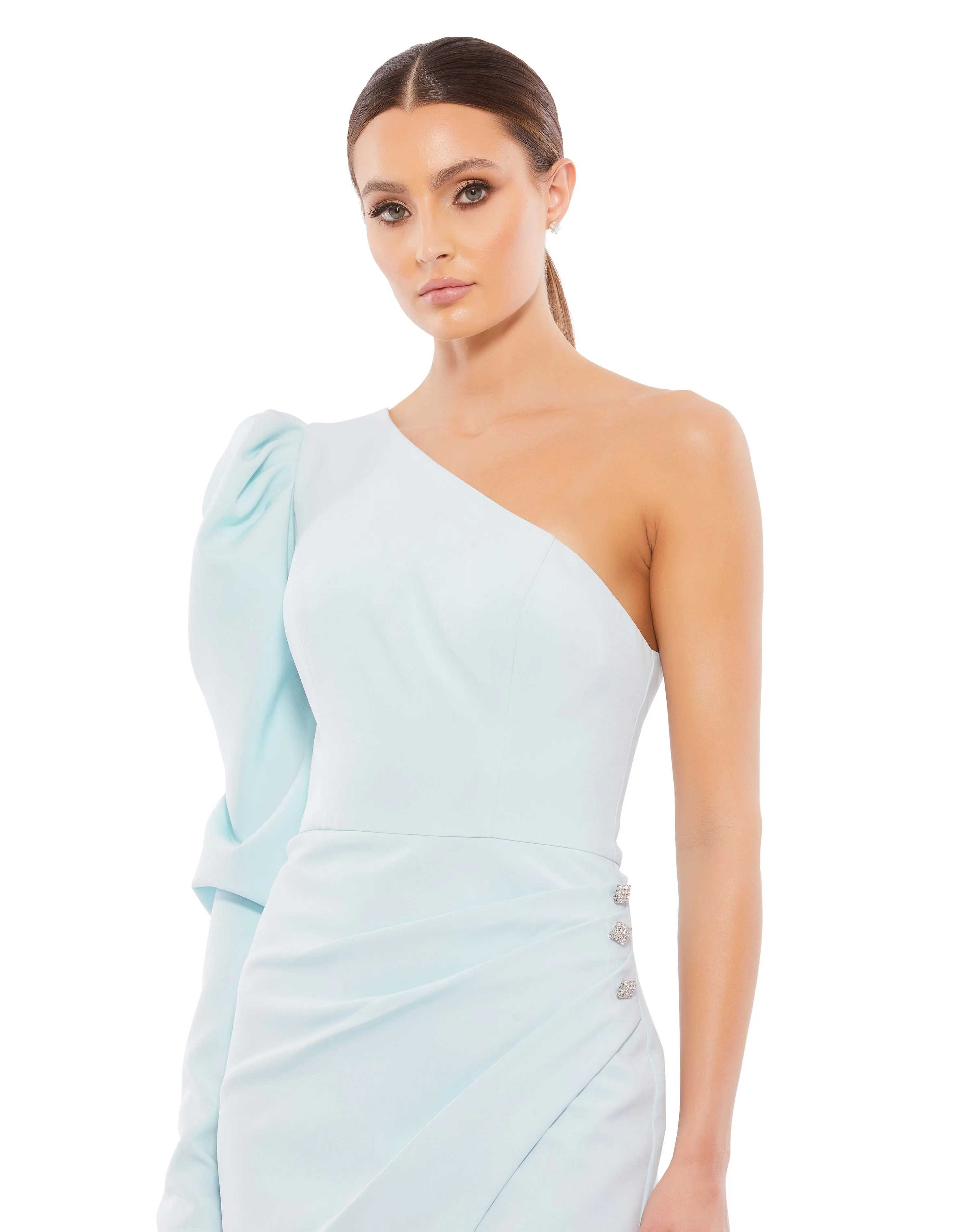 One Sleeve Midi Dress | Sample | Sz. 2 sold by Mac Duggal product image thumbnail 3