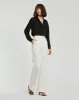 The Bentley Black Long Sleeve Button Up Georgette Blouse - FINAL SALE sold by Mac Duggal