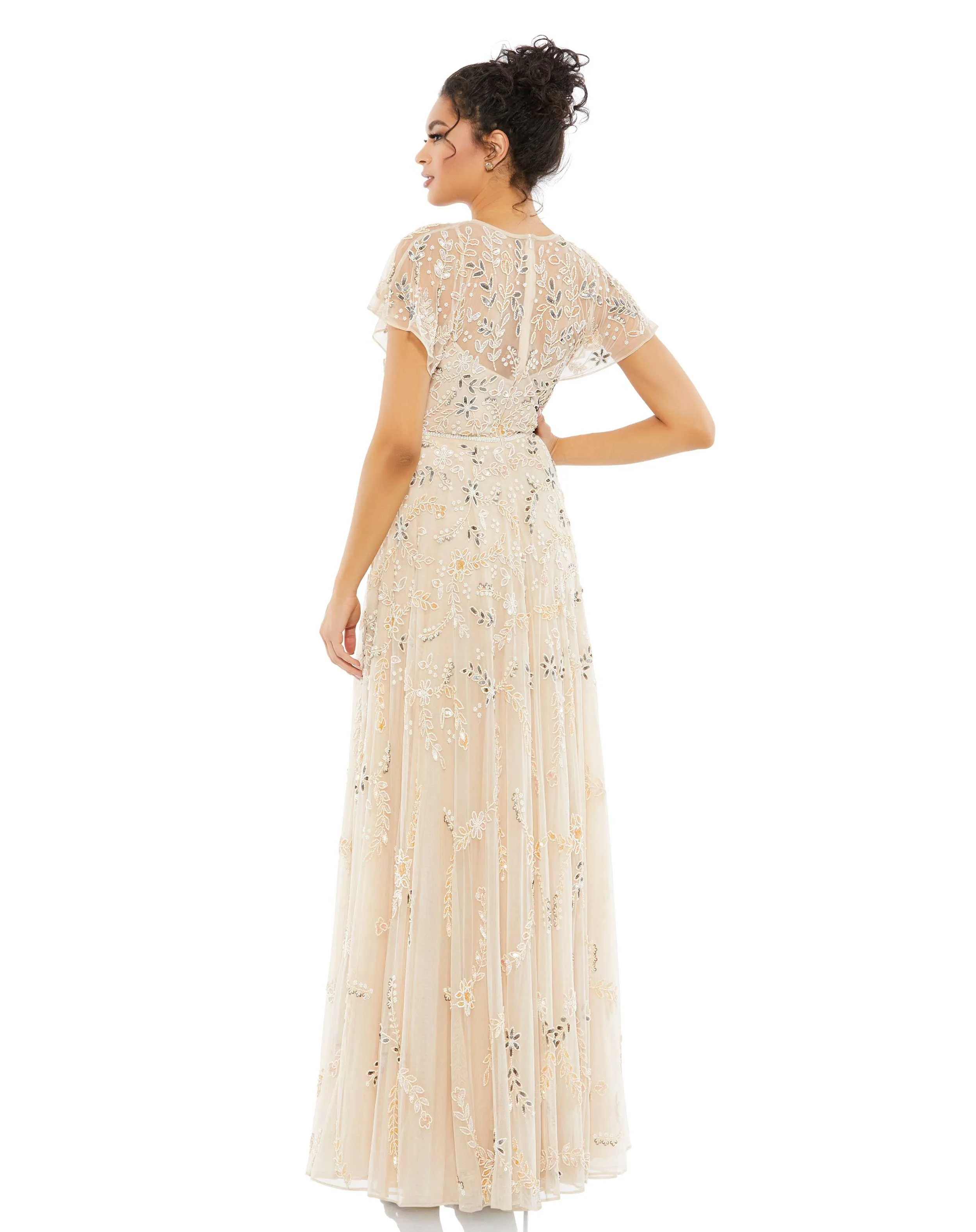 Floral Embellished High Neck Gown sold by Mac Duggal product image thumbnail 3